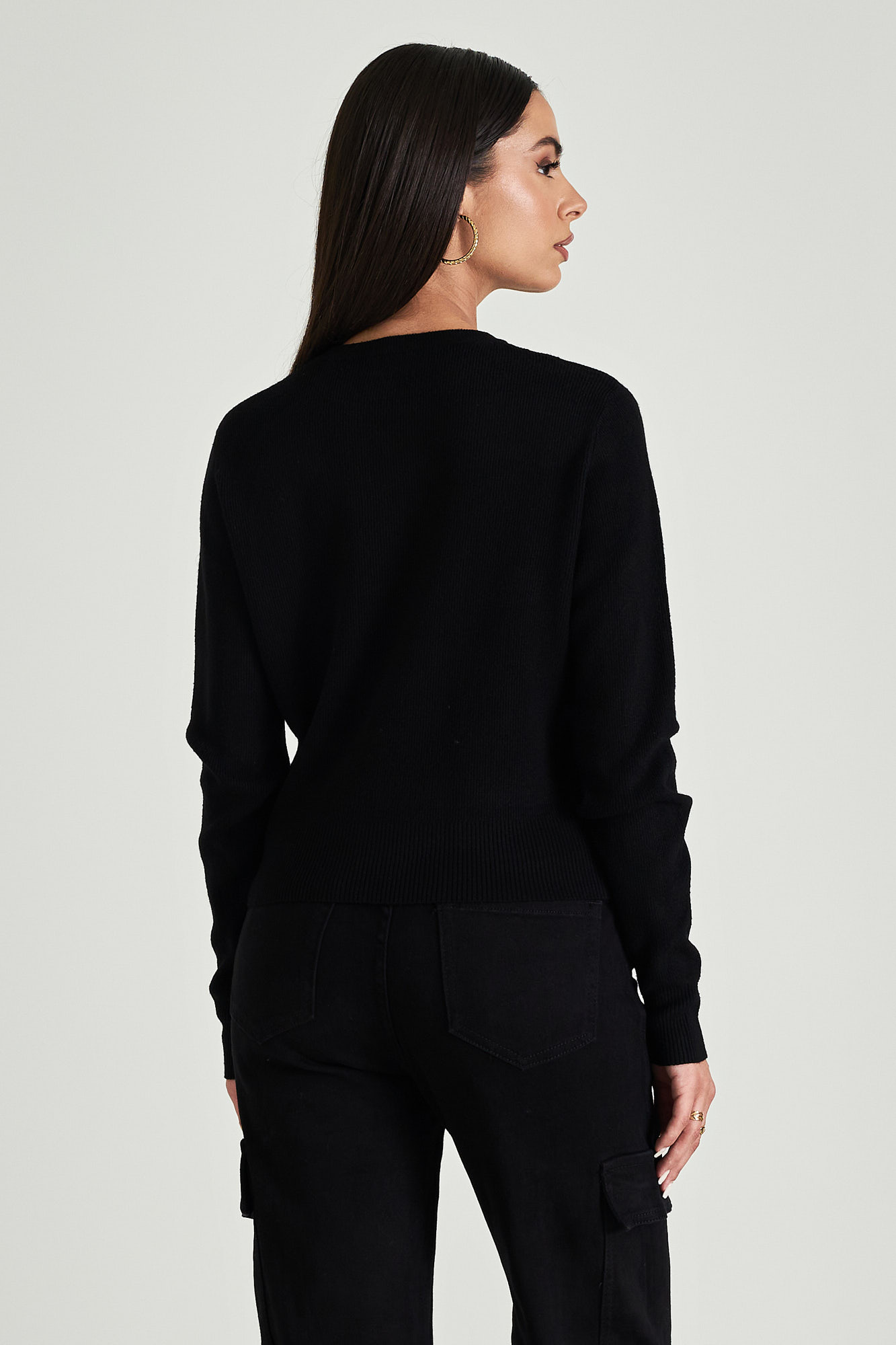 Picture of Ribbed sweater with waistband