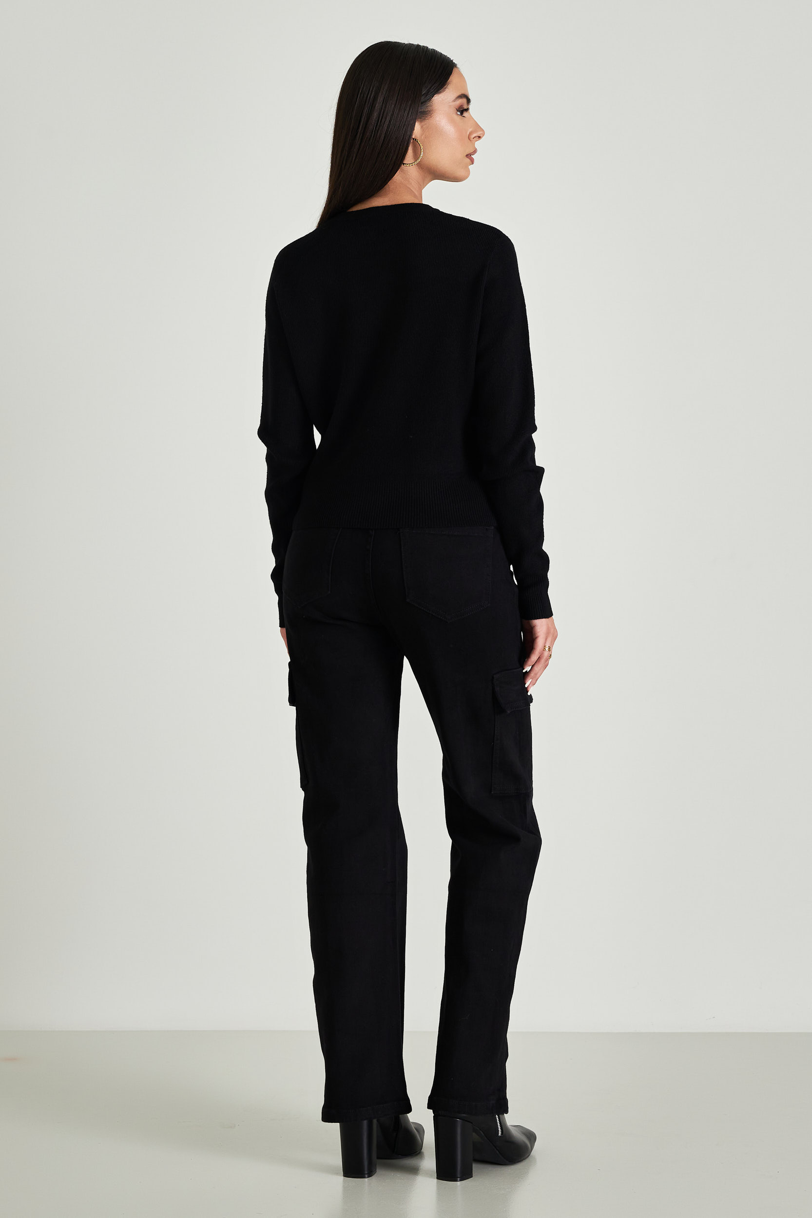 Picture of Ribbed sweater with waistband