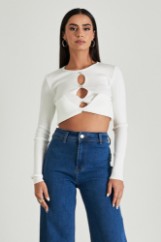 Picture of Open front cropped sweater