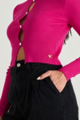 Picture of Open front cropped sweater