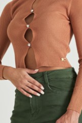 Picture of Open front cropped sweater