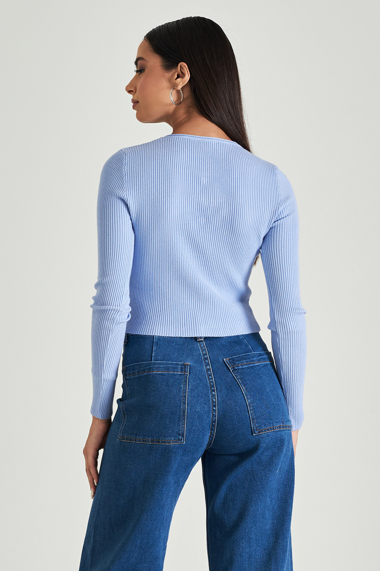 Picture of Open front cropped sweater