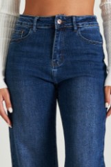 Εικόνα της Τζιν ψηλόμεσο wide leg