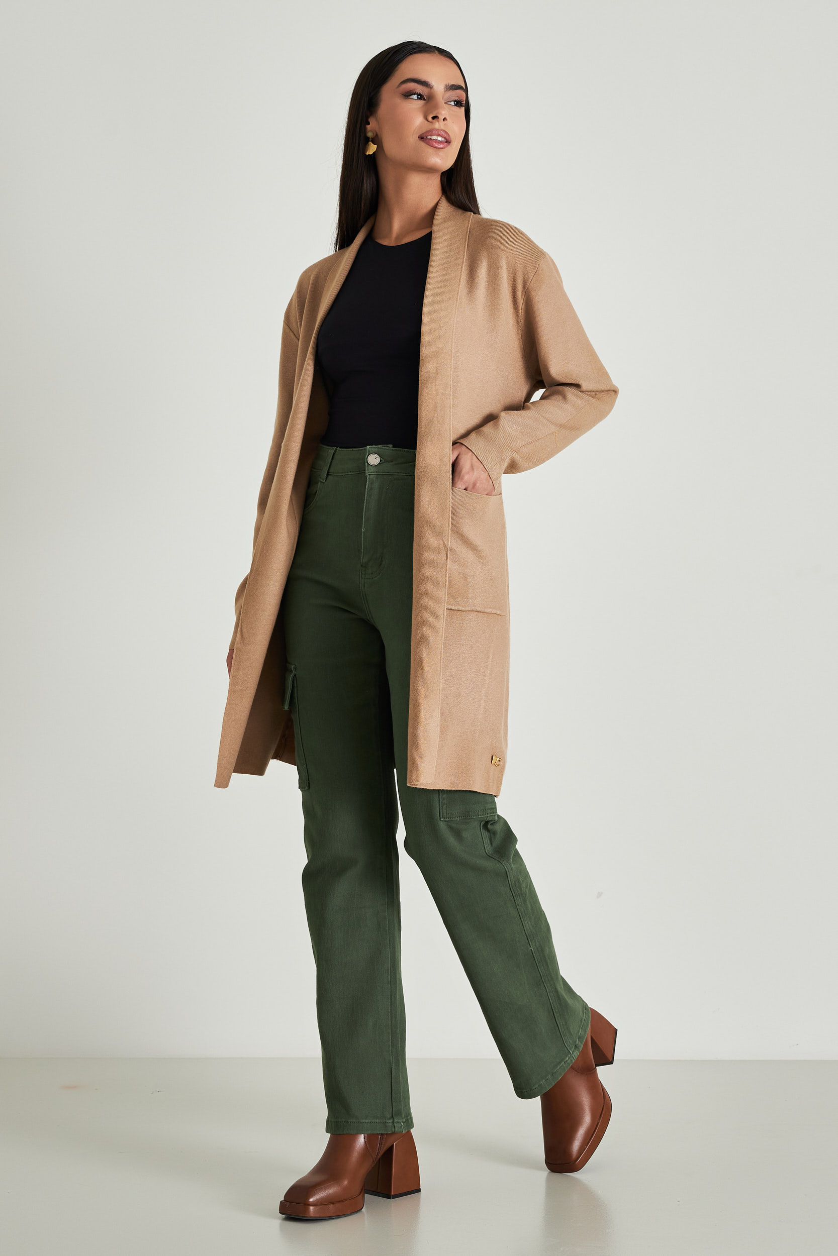 Picture of Long cardigan with pockets