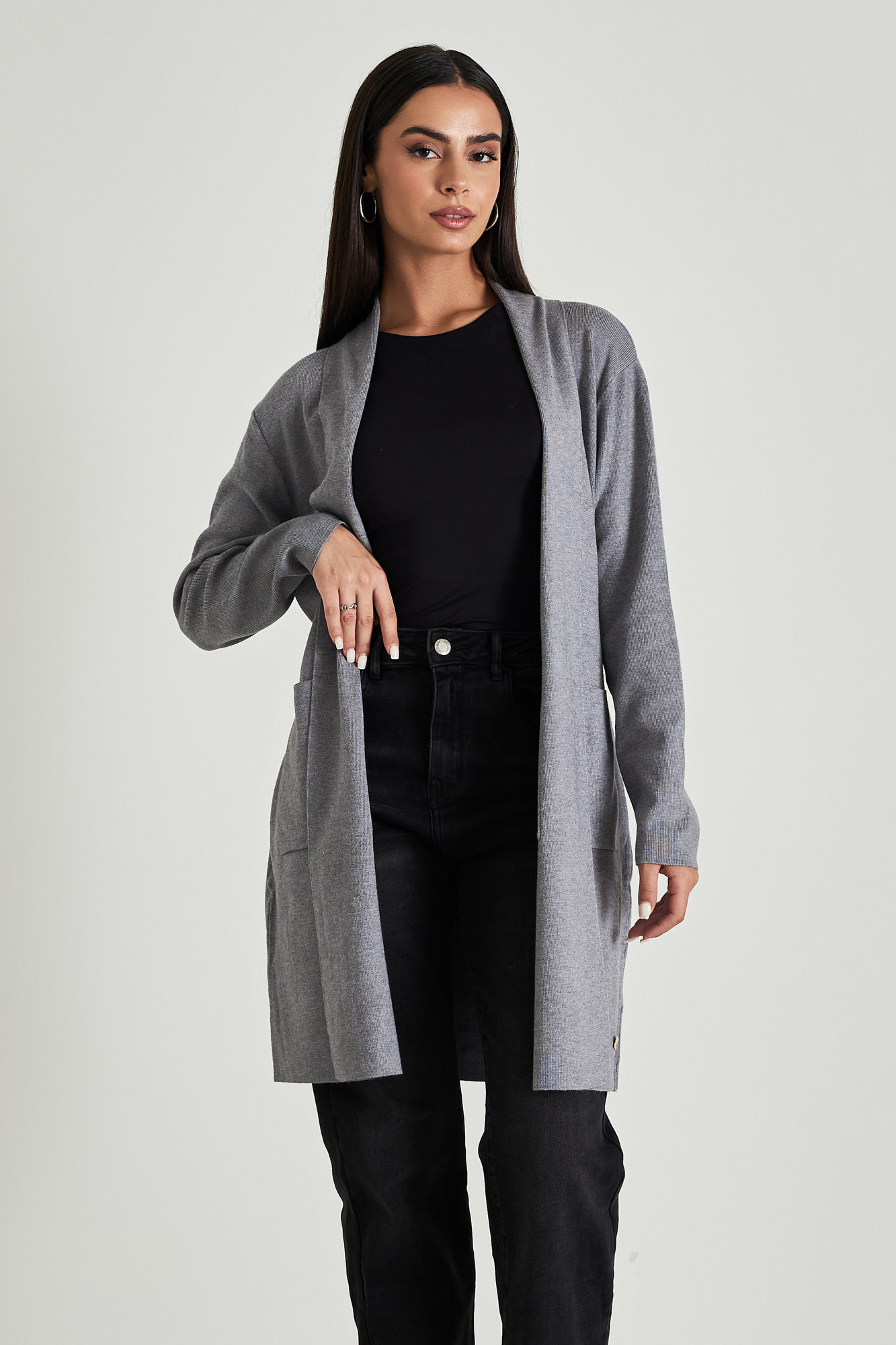 Picture of Long cardigan with pockets