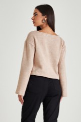 Picture of Knitted sweater with wide sleeves