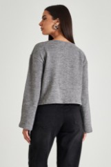 Picture of Knitted sweater with wide sleeves