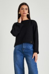 Picture of Knitted sweater with wide sleeves