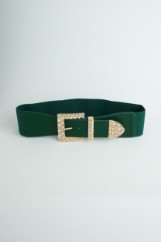 Picture of Faux leather belt with stones