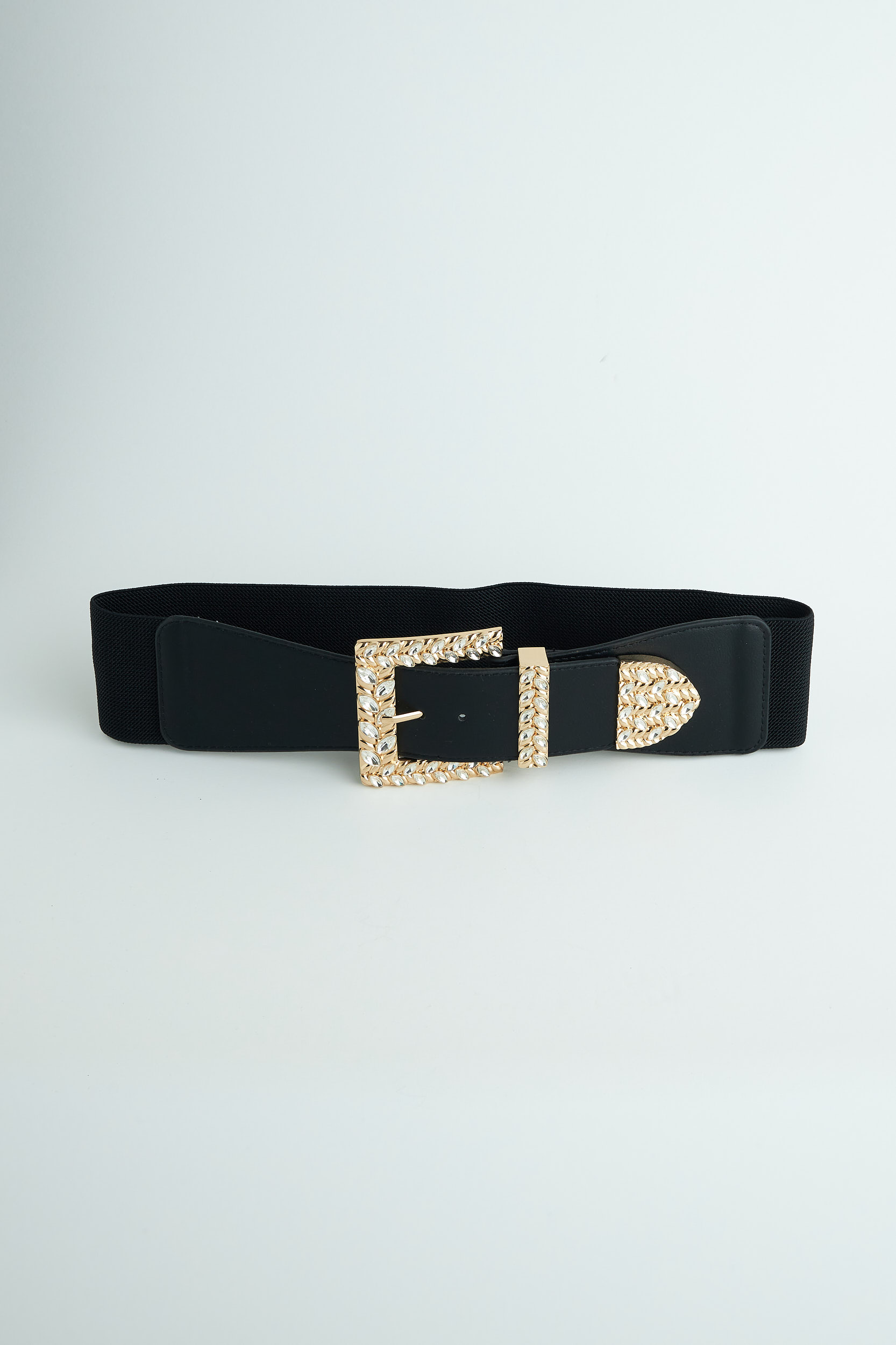 Picture of Faux leather belt with stones