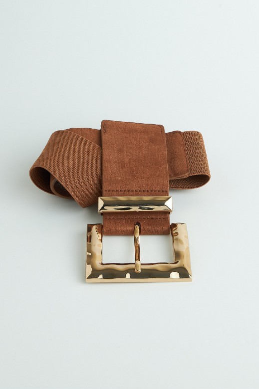 Picture of Suede belt with square buckle