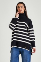 Picture of High neck stripped sweater