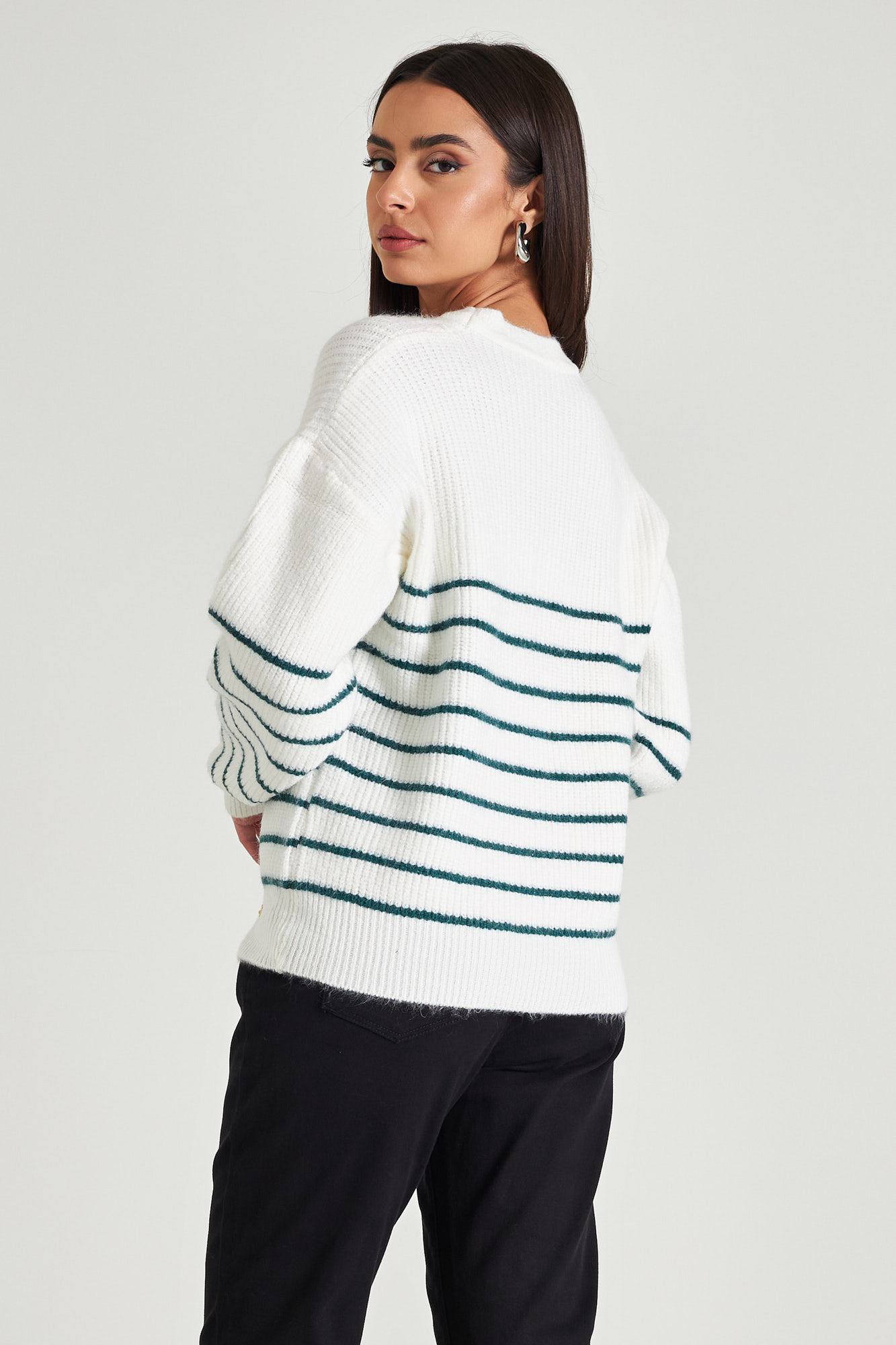 Picture of Thick knit stripped sweater