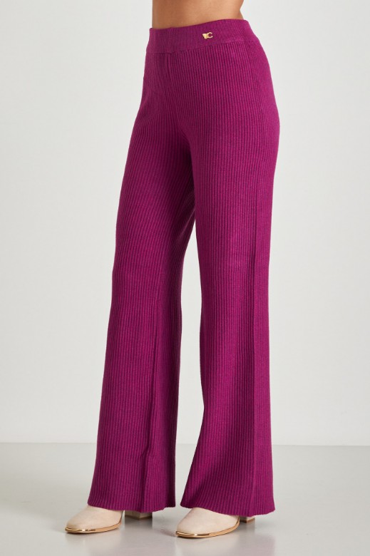 Picture of Ribbed knitted pants