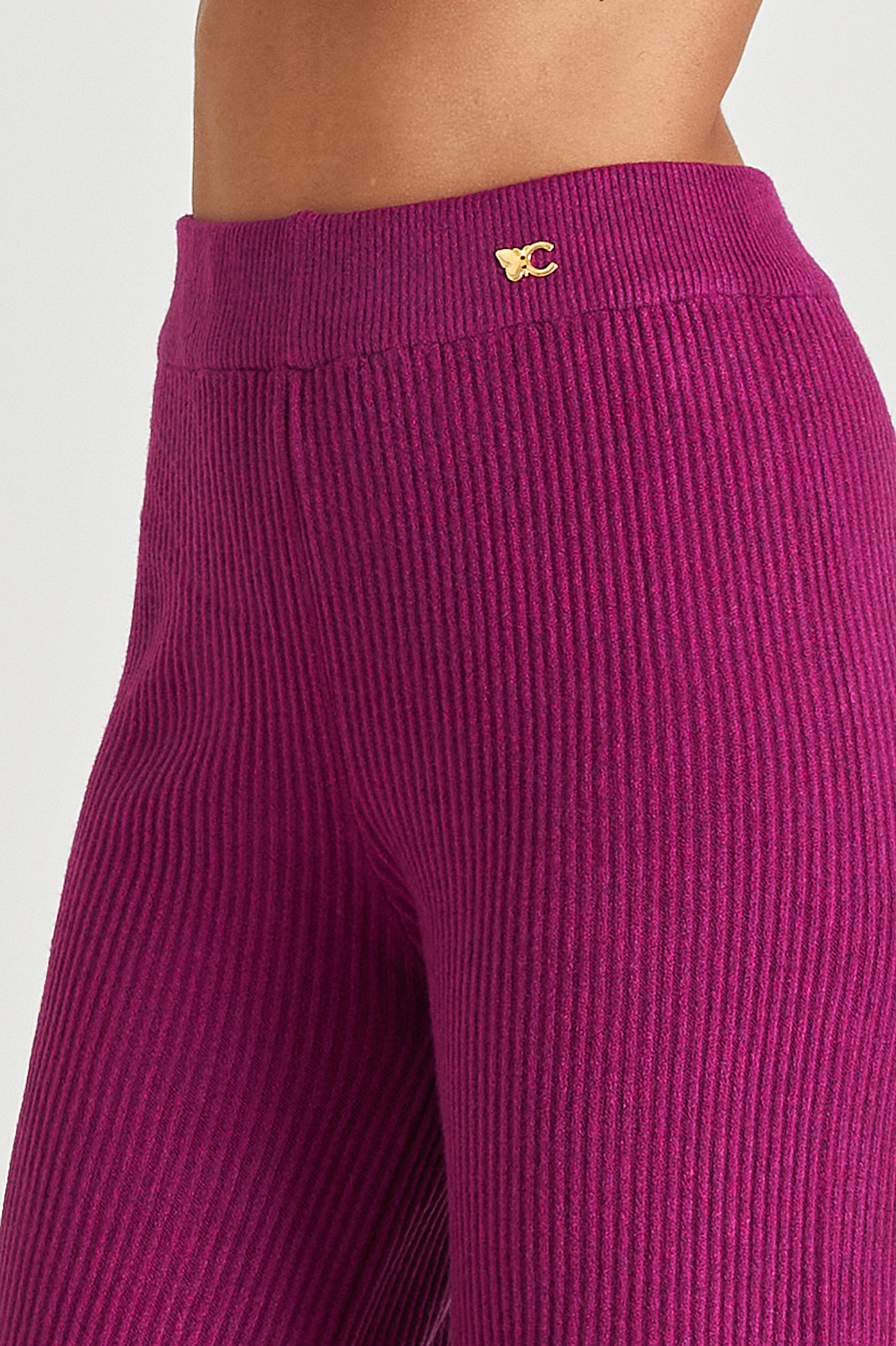 Picture of Ribbed knitted pants