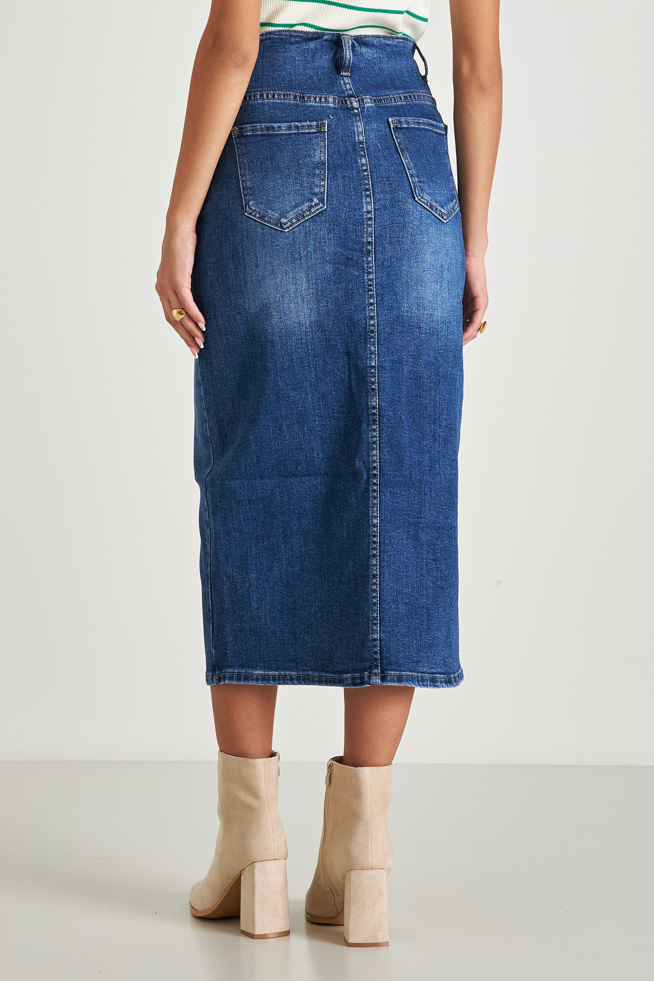 Picture of Denim skirt with split
