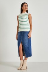 Picture of Denim skirt with split