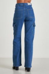 Εικόνα της Τζιν cargo wide leg