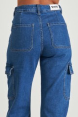Εικόνα της Τζιν cargo wide leg