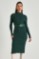 Picture of Ribbed high neck dress
