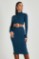 Picture of Ribbed high neck dress