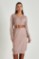 Picture of Loose knitted dress with open neckline