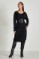 Picture of Loose knitted dress with open neckline