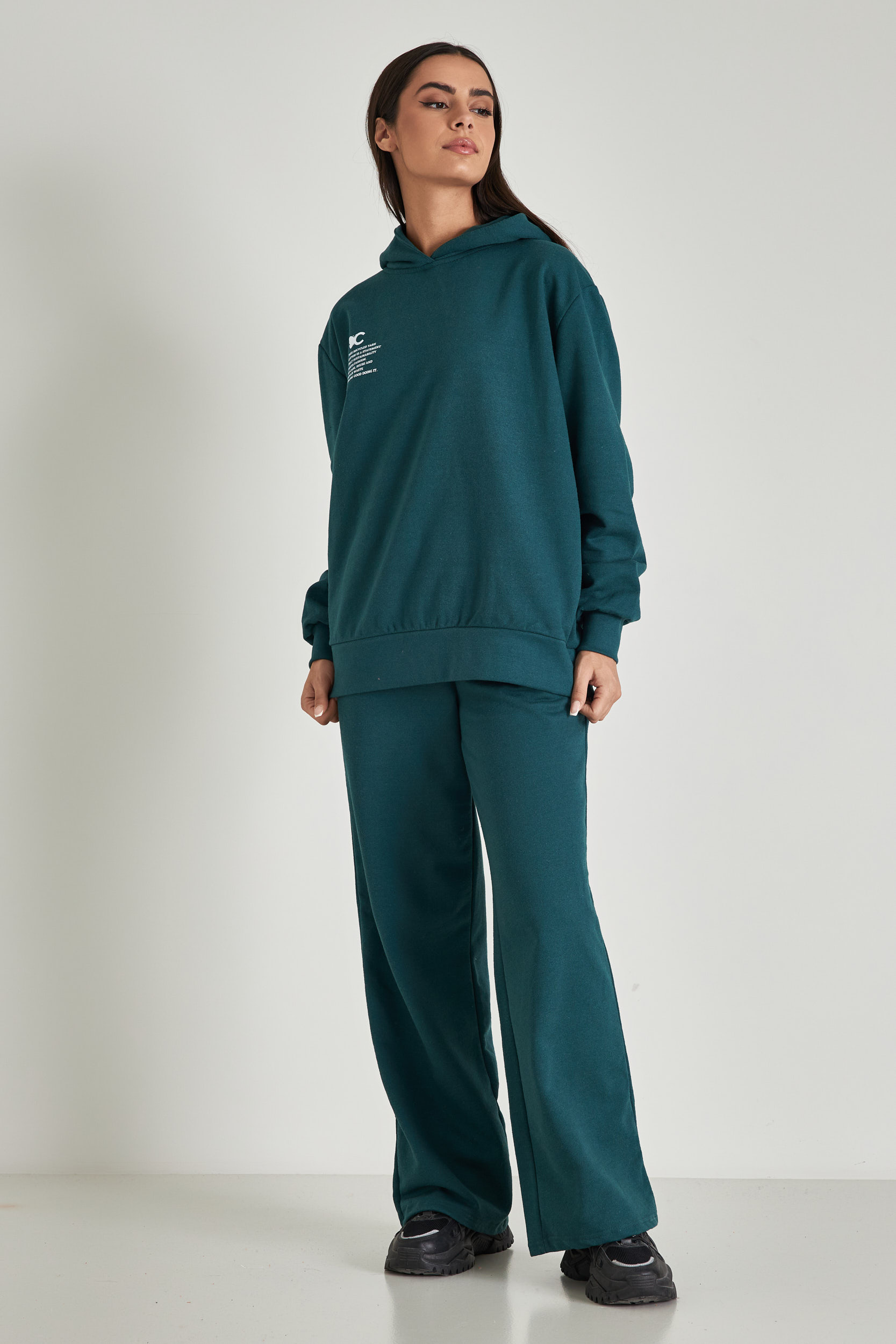 Εικόνα της Φούτερ με κουκούλα unisex oversized