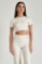 Picture of Crop top in elastic fabric