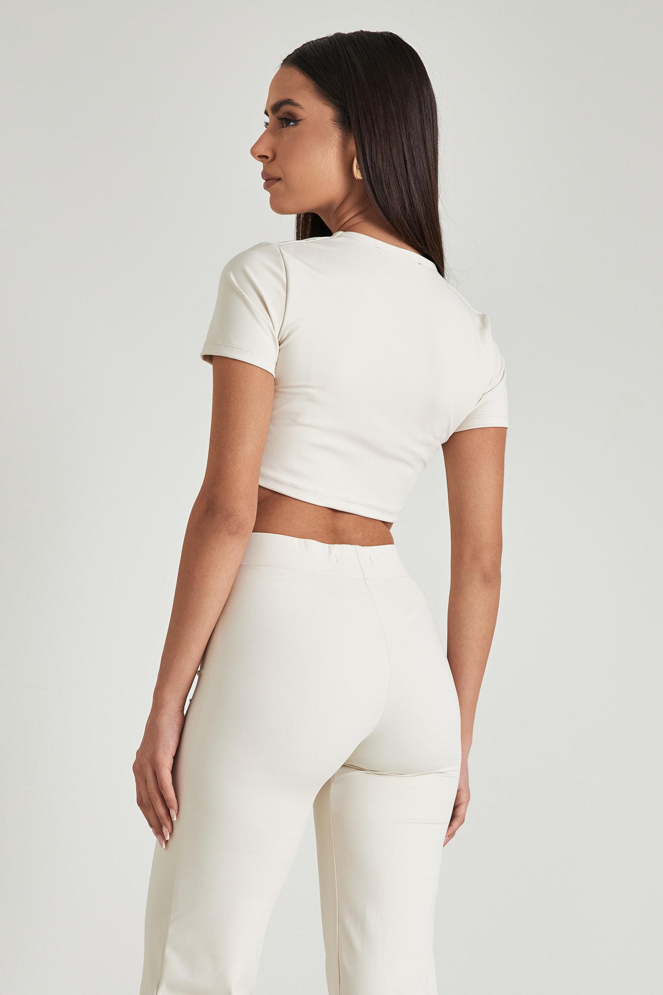 Picture of Crop top in elastic fabric