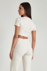 Picture of Crop top in elastic fabric