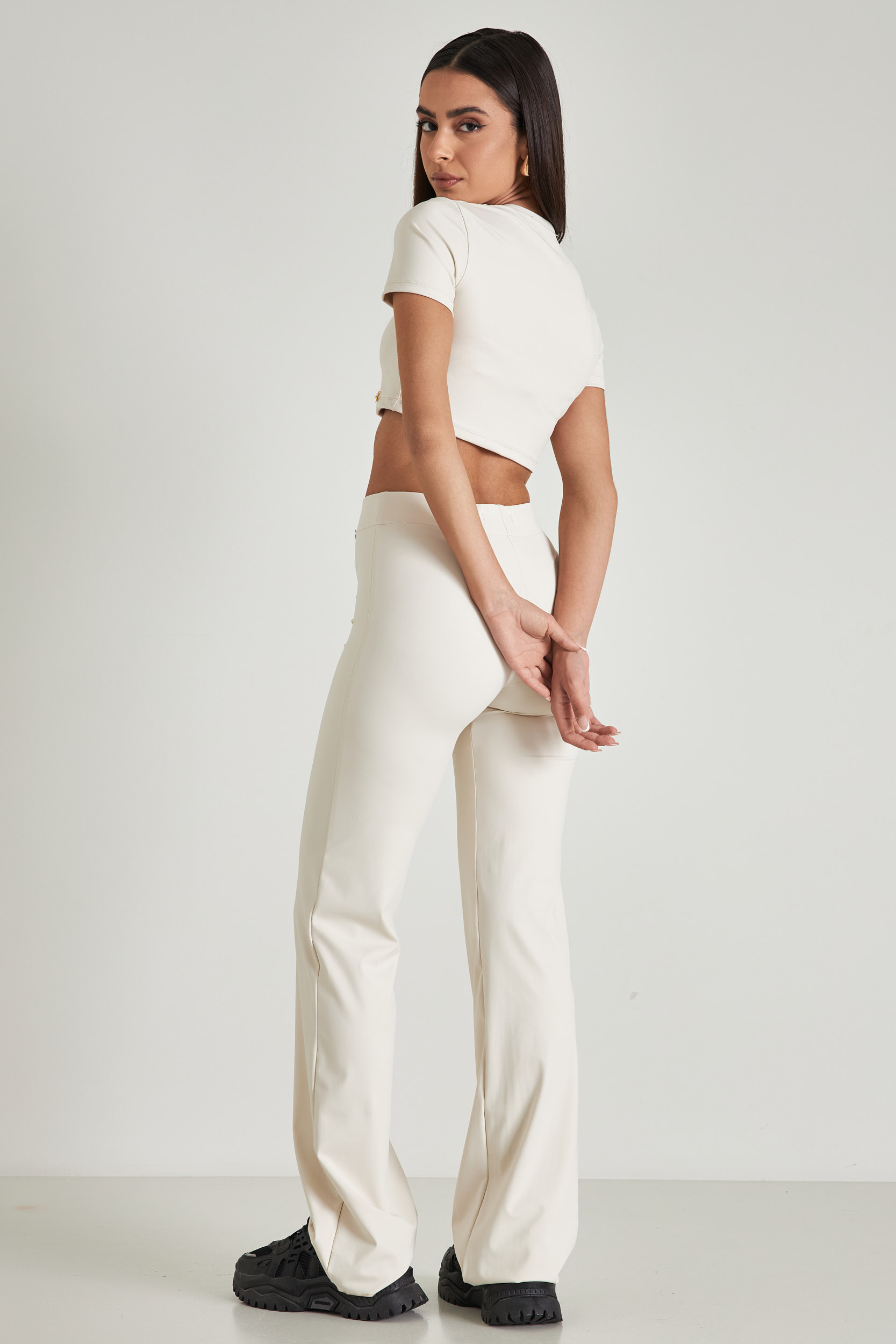 Picture of Crop top in elastic fabric