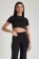 Picture of Crop top in elastic fabric