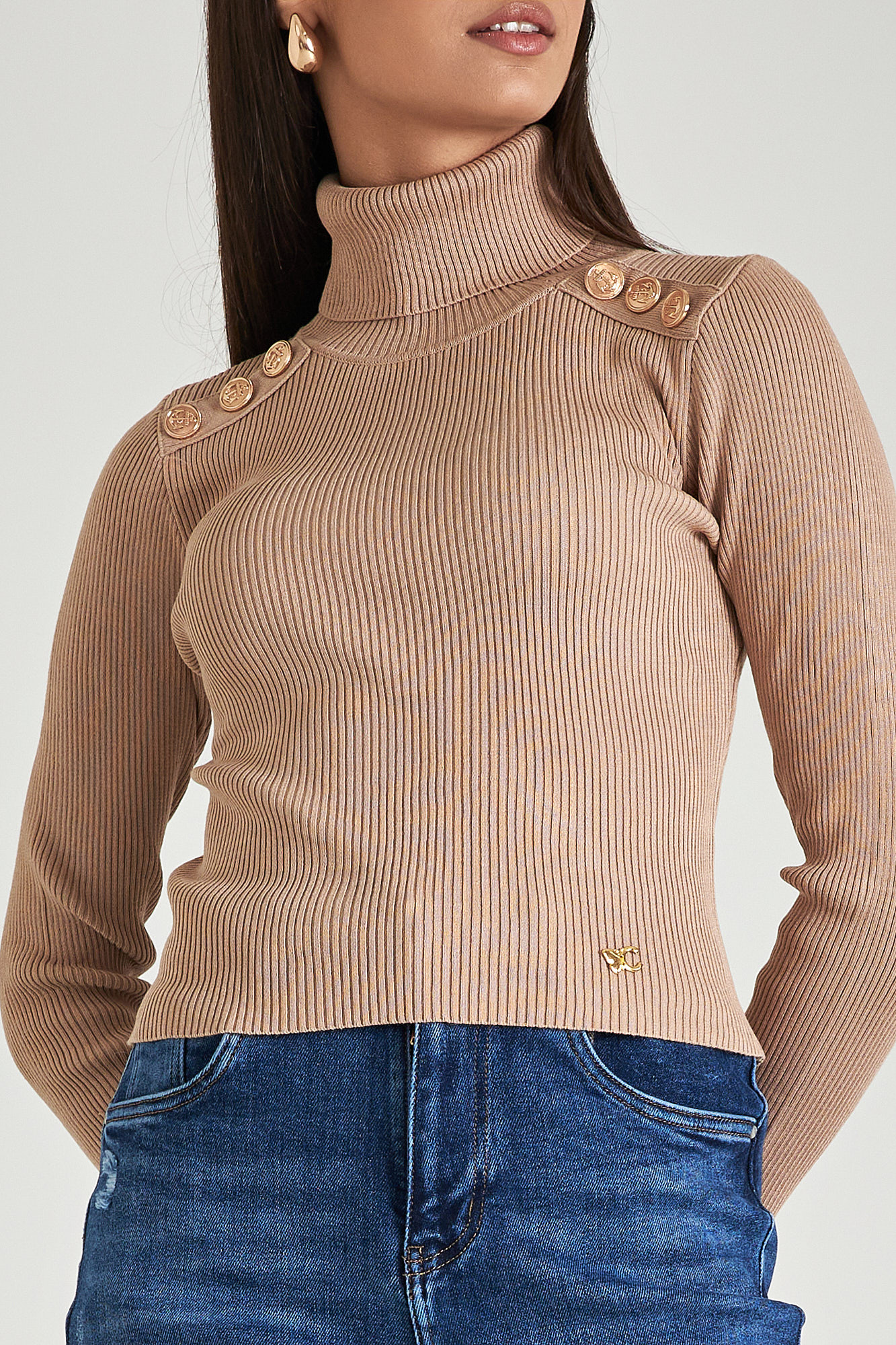 Picture of Rip sweater with gold buttons