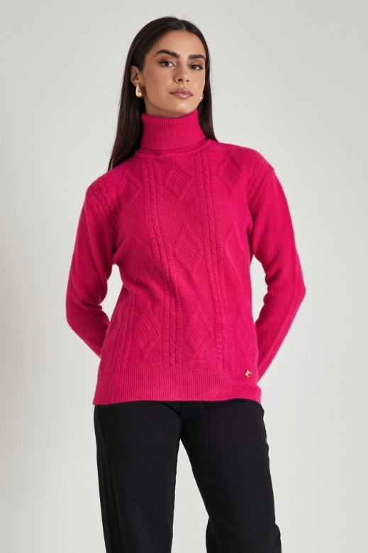 Picture of High neck knit sweater