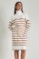 Picture of High neck stripped dress