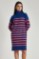 Picture of High neck stripped dress