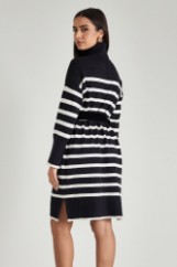 Picture of High neck stripped dress