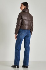 Picture of Cropped faux leather jacket