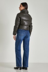 Picture of Cropped faux leather jacket