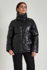 Picture of Puffer faux leather jacket