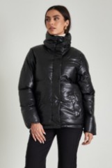 Picture of Puffer faux leather jacket