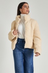 Picture of Teddy coat with high neck