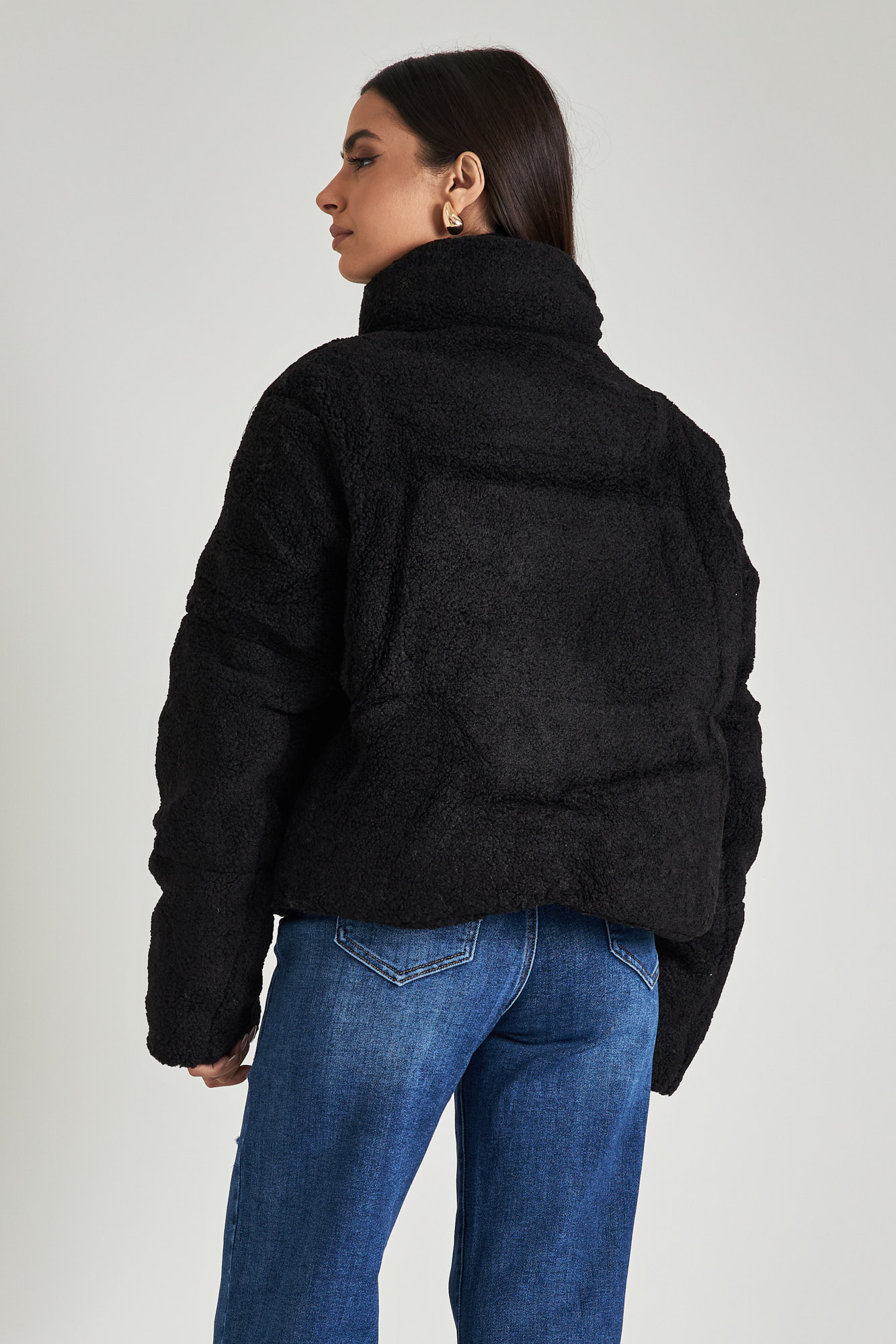 Picture of Teddy coat with high neck