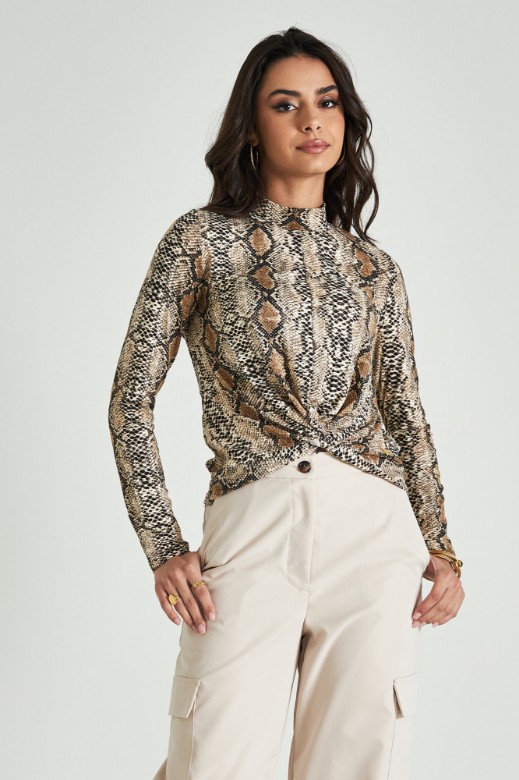 Picture of Snake print top