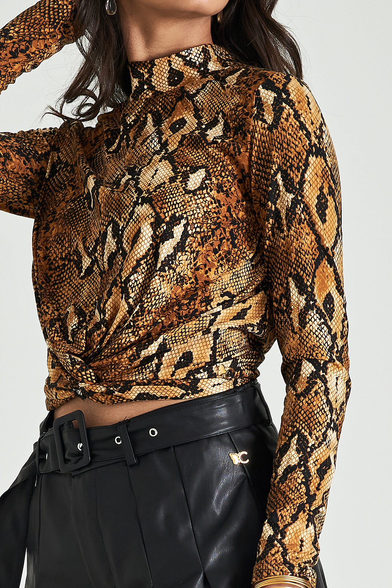 Picture of Snake print top