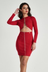 Picture of Chain neckline mini dress