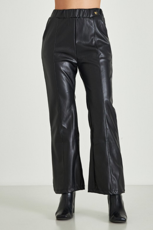 Picture of Wide leg leather pants