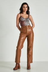 Picture of Wide leg highwaisted leather pants