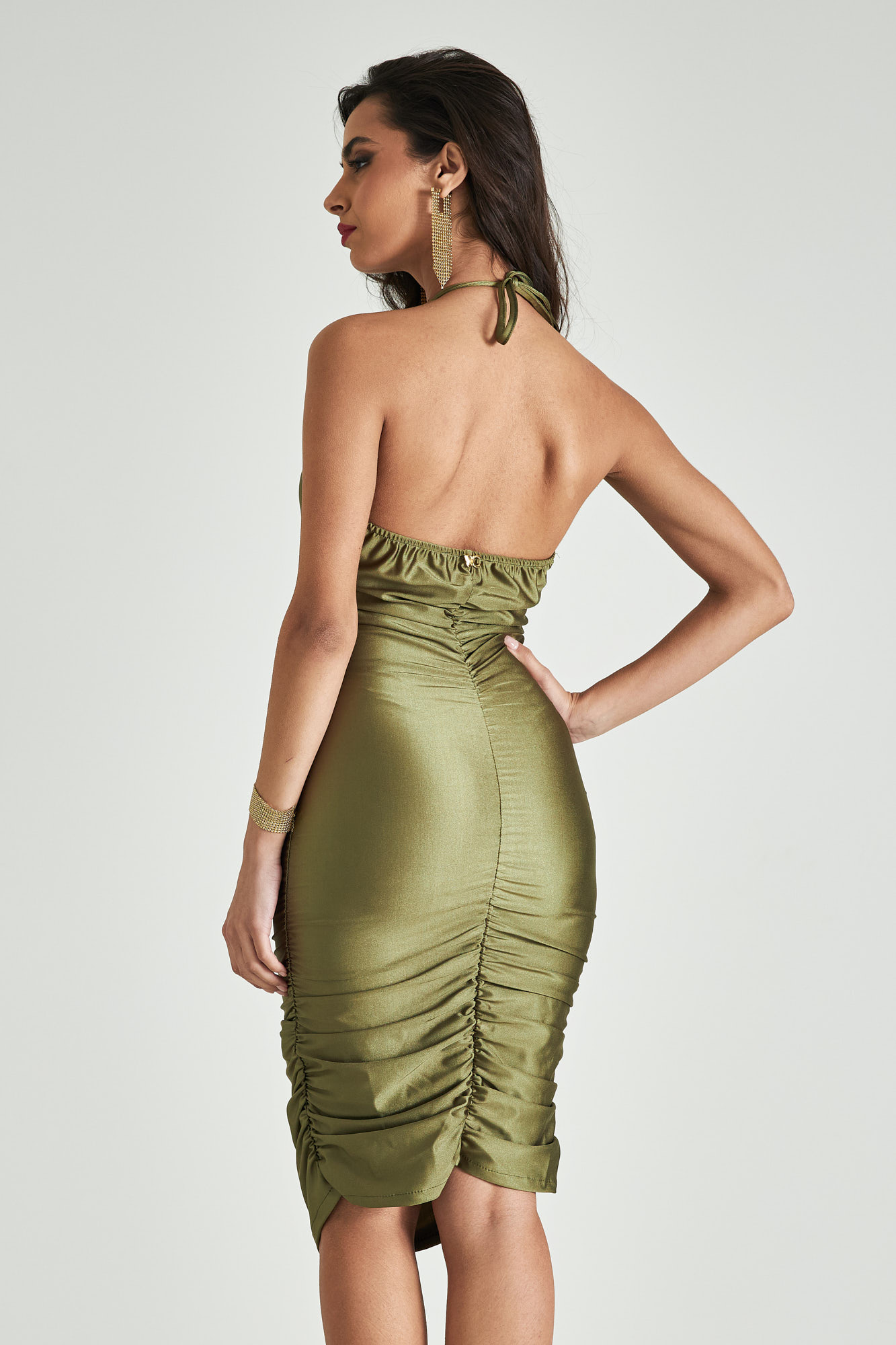 Picture of Backless ruffled dress